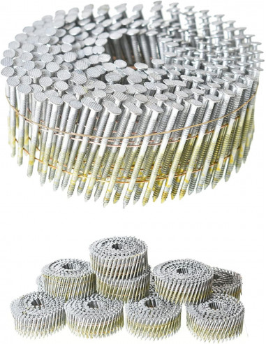 Colt 1-3/4" x .090" Ring Shank Galvanized Coil Nails, 3,600 ct