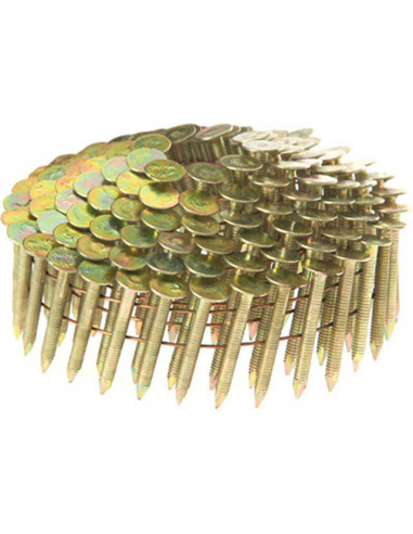 Colt 1" x .120" Smooth Shank Electro Galvanized Roofing Coil Nails, 7,200 ct