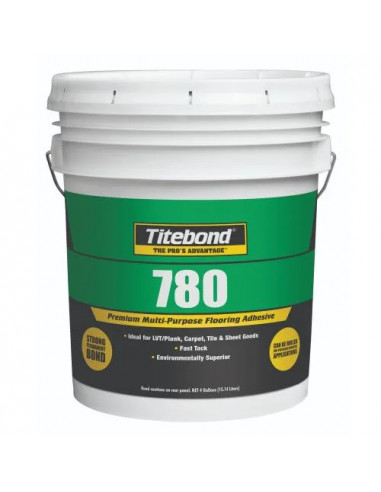 Titebond 780 Multipurpose Resilient Flooring Adhesive, 4 gal. Pail